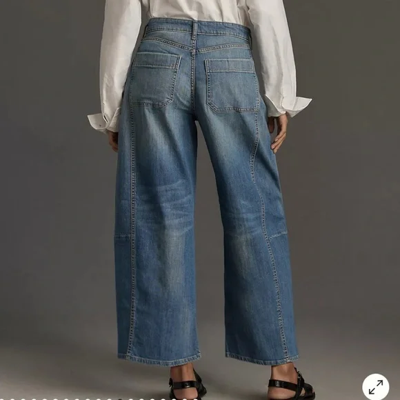Anthropologie PILCRO Kenna Heritage Barrel Wide Leg Jeans - Picture 2 of 2